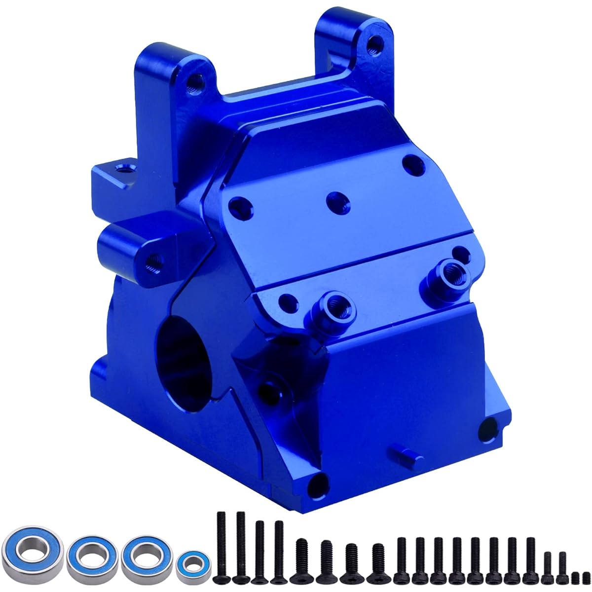 AllinRC Aluminum Gearbox Case Set HD 6S Arrma Kraton Typhon Notorious Outcast Mojave Infraction Felony Talion Limitless BLX AR310854 (Navy Blue)