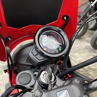 UDOM KARNCHANG Honda Hunter Cub CT125/Monkey 125 Common Machined Aluminum Speedometer Cover Honda CT125 MONKEY 125 Udom Karnchang Speedometer Clock Cover (Silver)