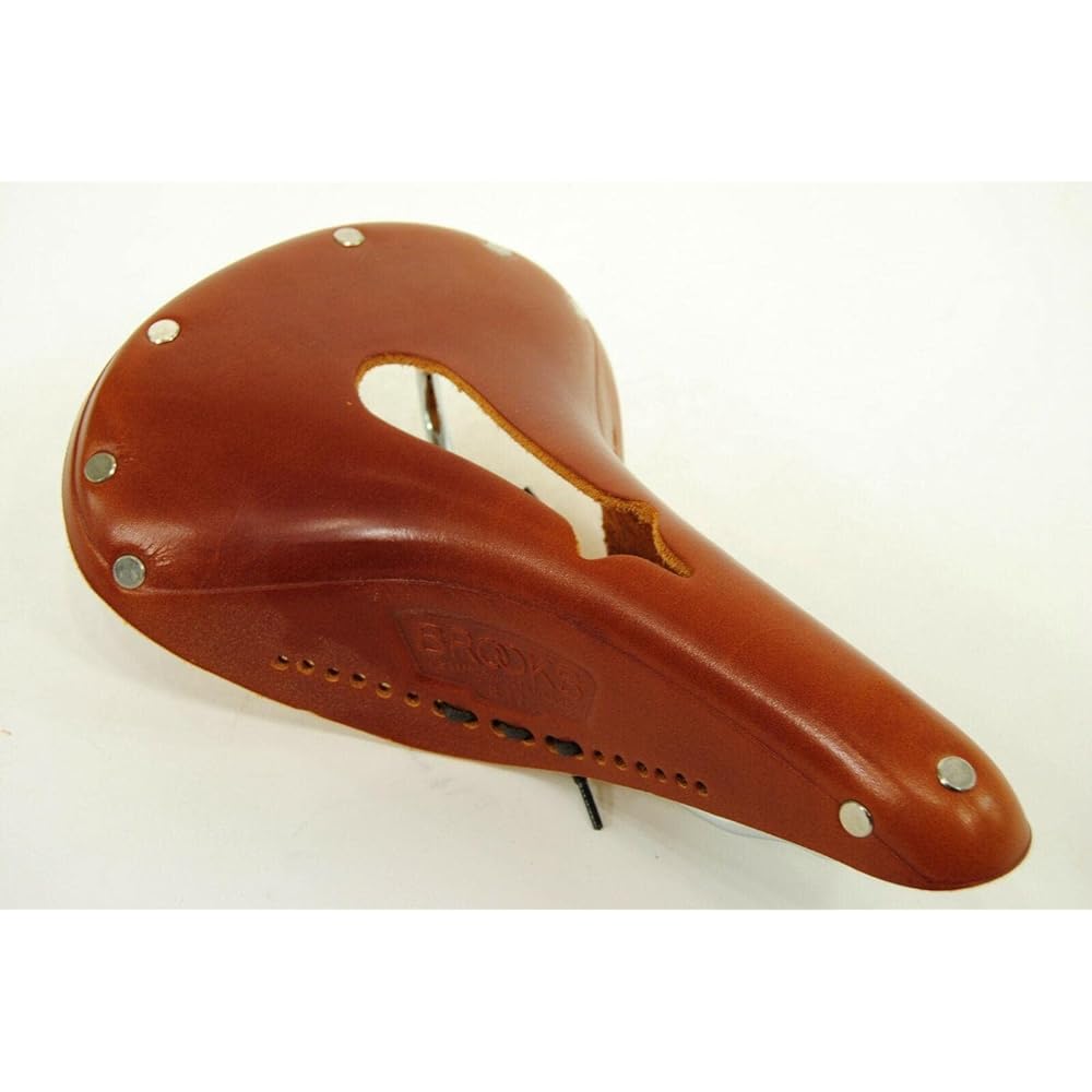BROOKS Leather saddle Traditional classic model with perforated holes B17 IMPERIAL CHROME HONEY
