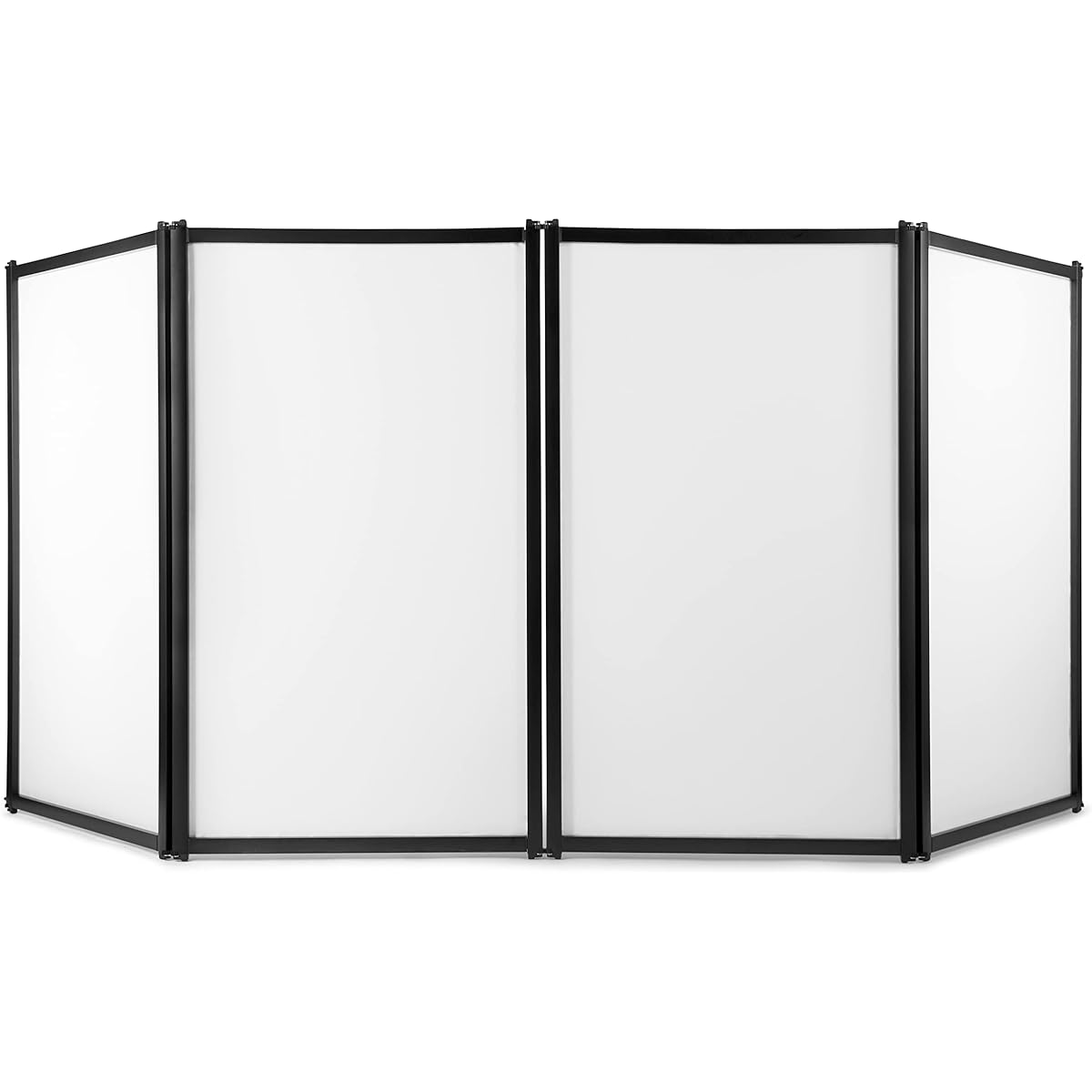 RECK PF-33 45" DJ Foldable Facade Portable Event Booth Panel with 4 Removable Black Metal Frames Projector Display Scrim Panel with Carry Bag