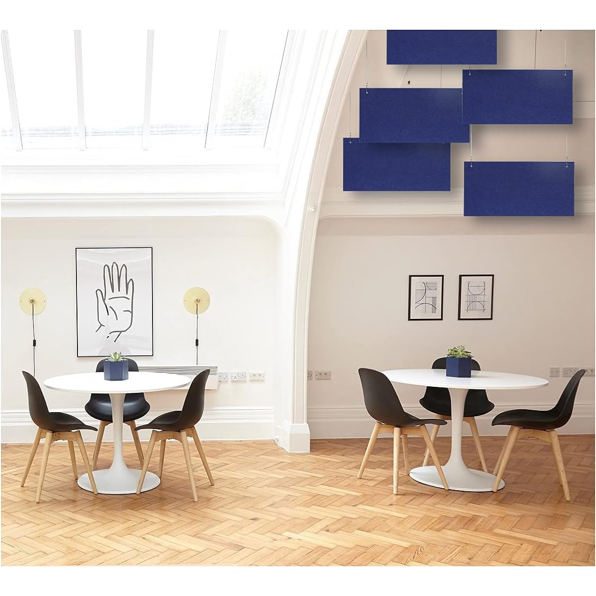 VERSARE Hanging SoundSorb Acoustic Panel - Soundproof Fabric Ceiling Hanging Modern Design Lightweight Noise Control Material