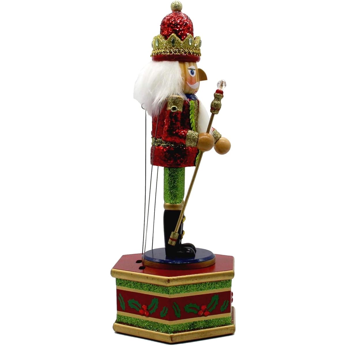 13 Inch Musical Nutcracker Wooden Music Box Puppet Stuff