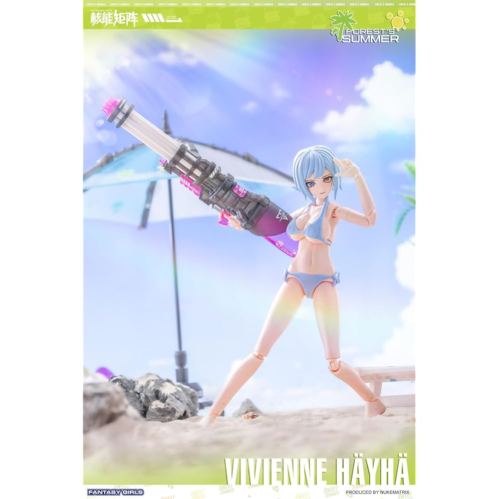 Doyusha NUKE MATRIX FOREST SUMMER FANTASY GIRLS VIVIENNE HAYHA First limited edition 1/12 scale Height approx. 150mm Color-coded plastic model
