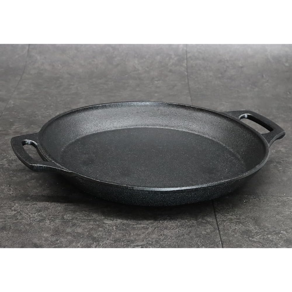 Asahi Motsunabe Iron Plate Large H-339 Cast Iron Japan QMTD601