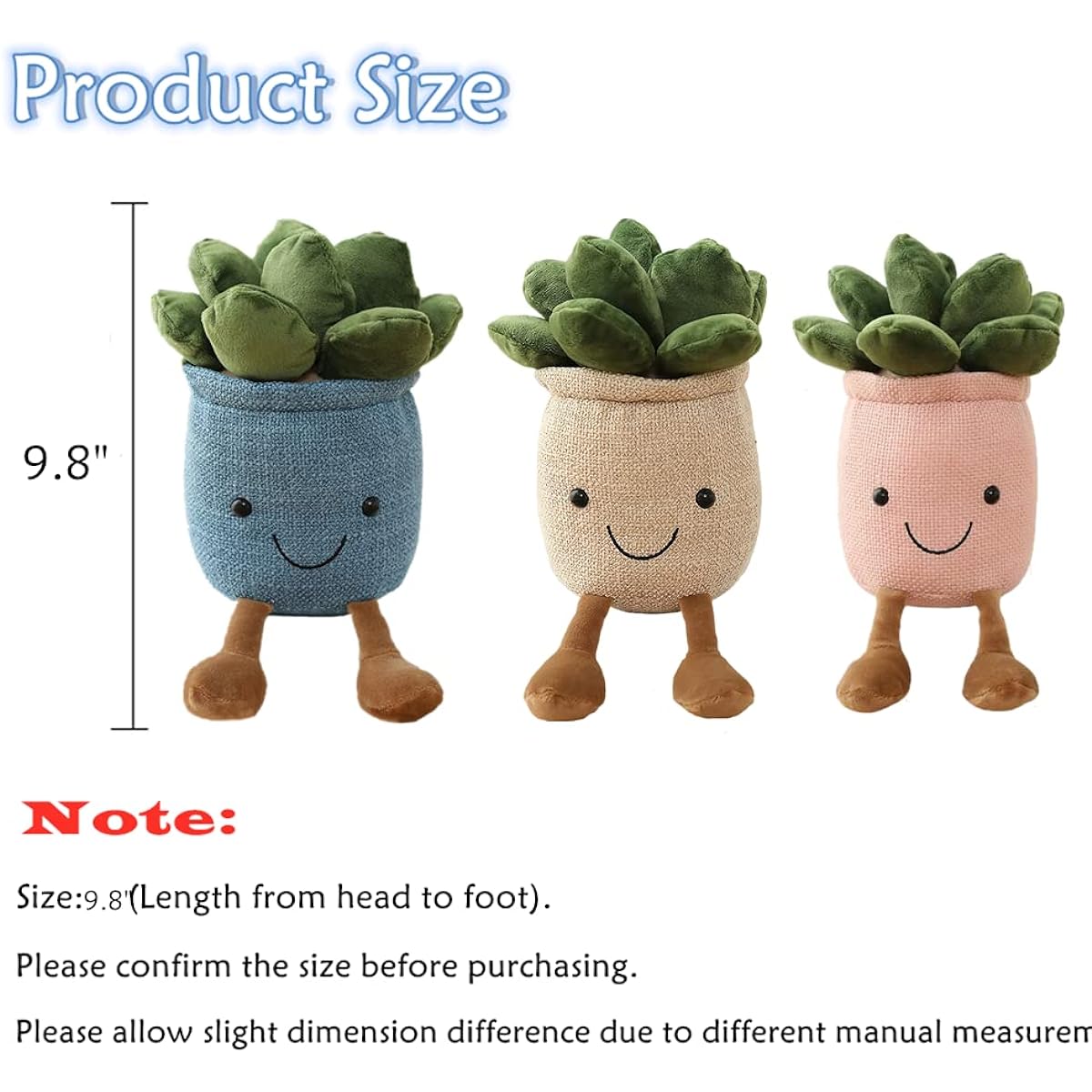 AUCOOMA Plush Succulent Stuffed Animals Plush Toys Succulent Stuffed Animals Pillow Toys Room Decoration