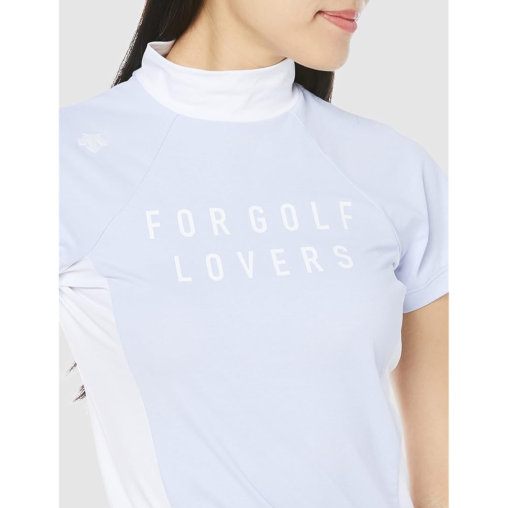 [DESCENTE] Short Sleeve Shirt Sweat Absorbent Quick Drying UVCUT UPF50+ Stretch Mock Neck Sporty Golf DGWVJA10 Women's