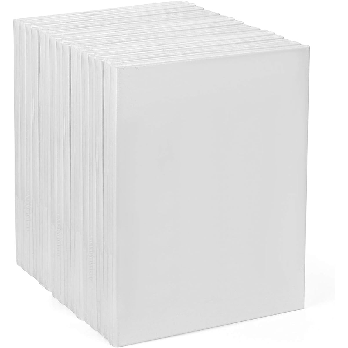 Tosnail 16 Pack 8" x 10" Artist Painting Canvas Panels White Blank Stretched Canvas Board for Oil or Acrylic Painting Party