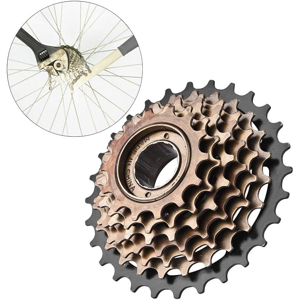 Tbest Bicycle Freewheel Set, Bicycle Freewheel Cassette Sprocket 7 Speed Mountain Bike Replacement Accessories