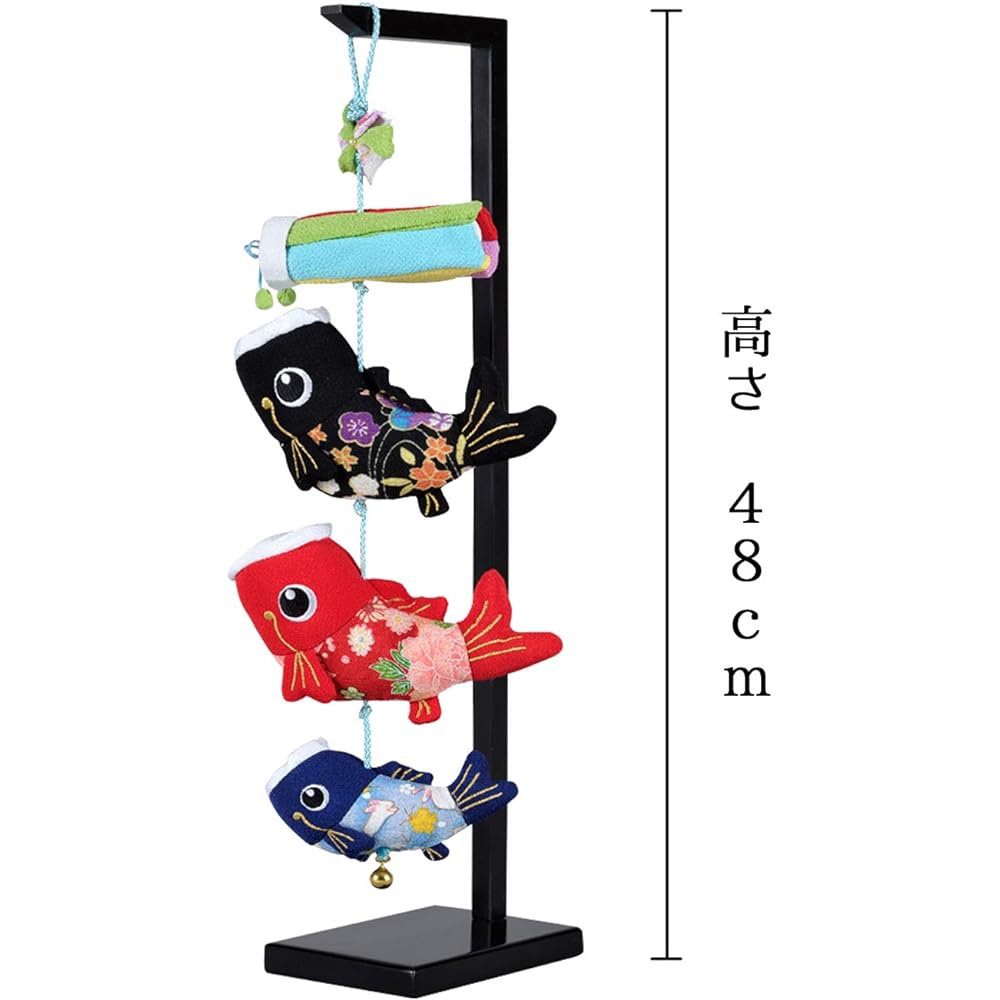 Satsuki Doll Indoor Carp Streamer Fukufuku Carp Streamer Extra Small Size (Height 48cm)