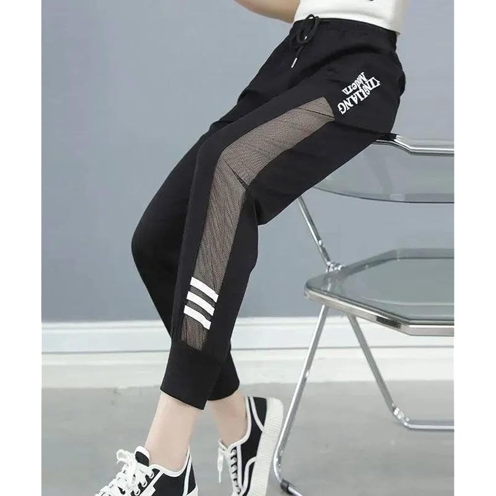 [Luxe Relax] Jersey Women's Bottom Side See-Through Jogger Pants Sportswear Women's Sweat Pants Dance 17