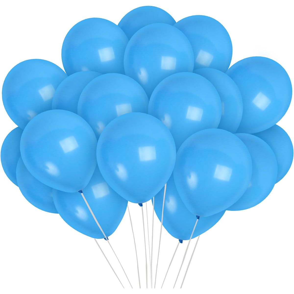 Treasures Gifted Light Blue Balloons Baby Blue Balloons Pastel Blue Balloons Dusty Blue Balloons Latex Sky Blue Balloons Steel Blue Balloons Robin's Egg Blue Balloons Blue Balloons 72pcs
