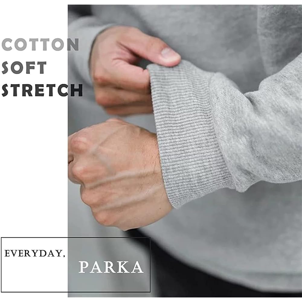 [Manatsulife] Men's Hoodie, Long Sleeve, Sweatshirt, T-Shirt, Sweatshirt, Pullover, Casual, Loungewear, Popular, Plain, Spring/Autumn T-06