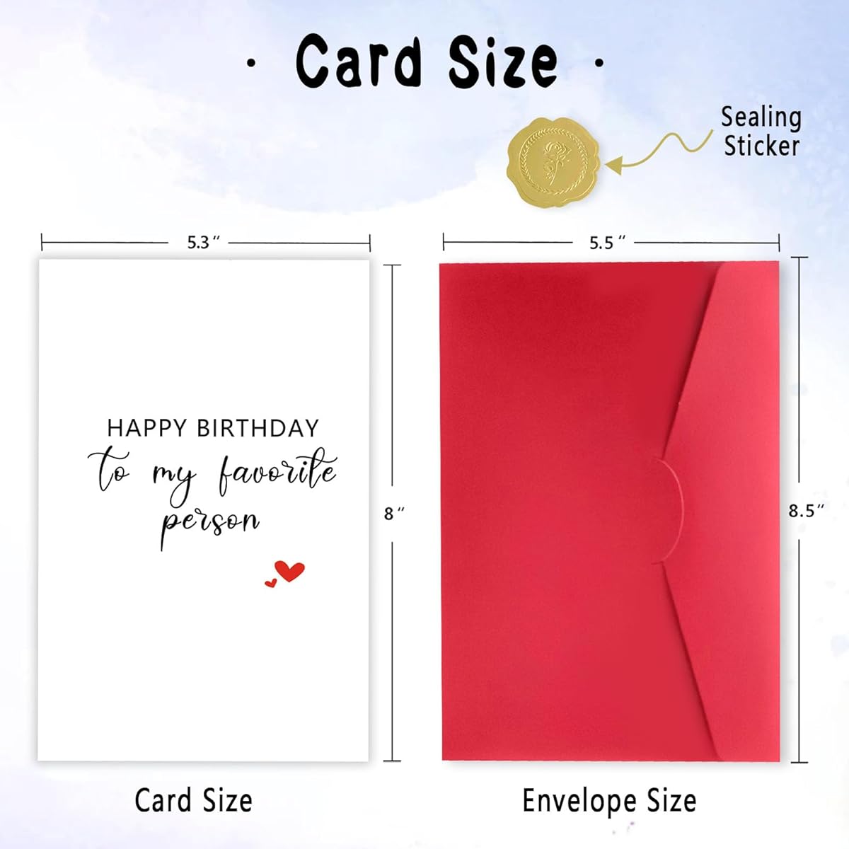 LiuuLi Funny Birthday Cards for Men and Women, Happy Husband Boyfriend Birthday Cards for Your Favorite Person, Girlfriend Wife Birthday Card Gift Anniversary Cards for Him and Her