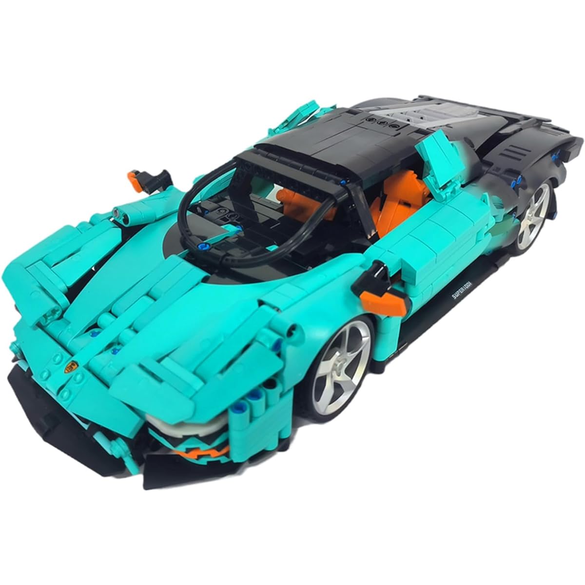 CAEROKEERL Super Racing Building Block Set 1:14 Scale MOC Model Car Collectible Sports Car Toy Gift for Boys 10-12-14 Adults 2023 Model (1589 Pieces)