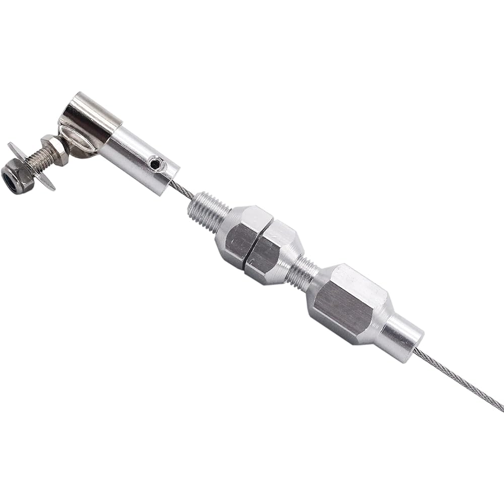 GSKMOTOR 24 Inch Universal Throttle Cable High Tech Braided Stainless Steel Throttle Cable for Ford CHEV