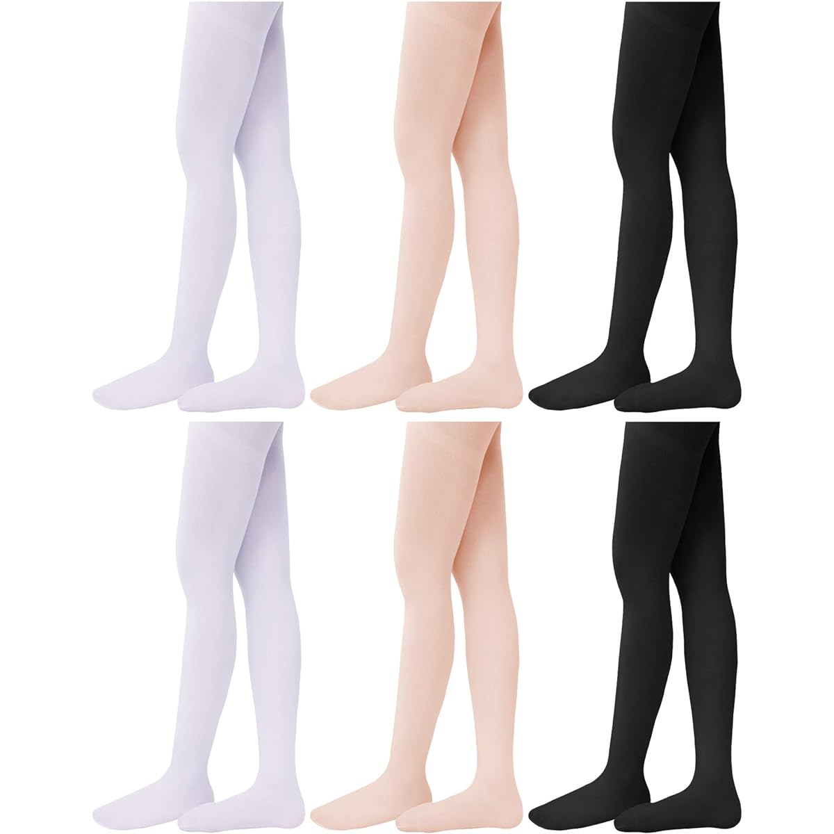 6 Pairs Girls Dance Tights Ballet Dance Tight Soft Toddler Dance Tights for Toddler Girls