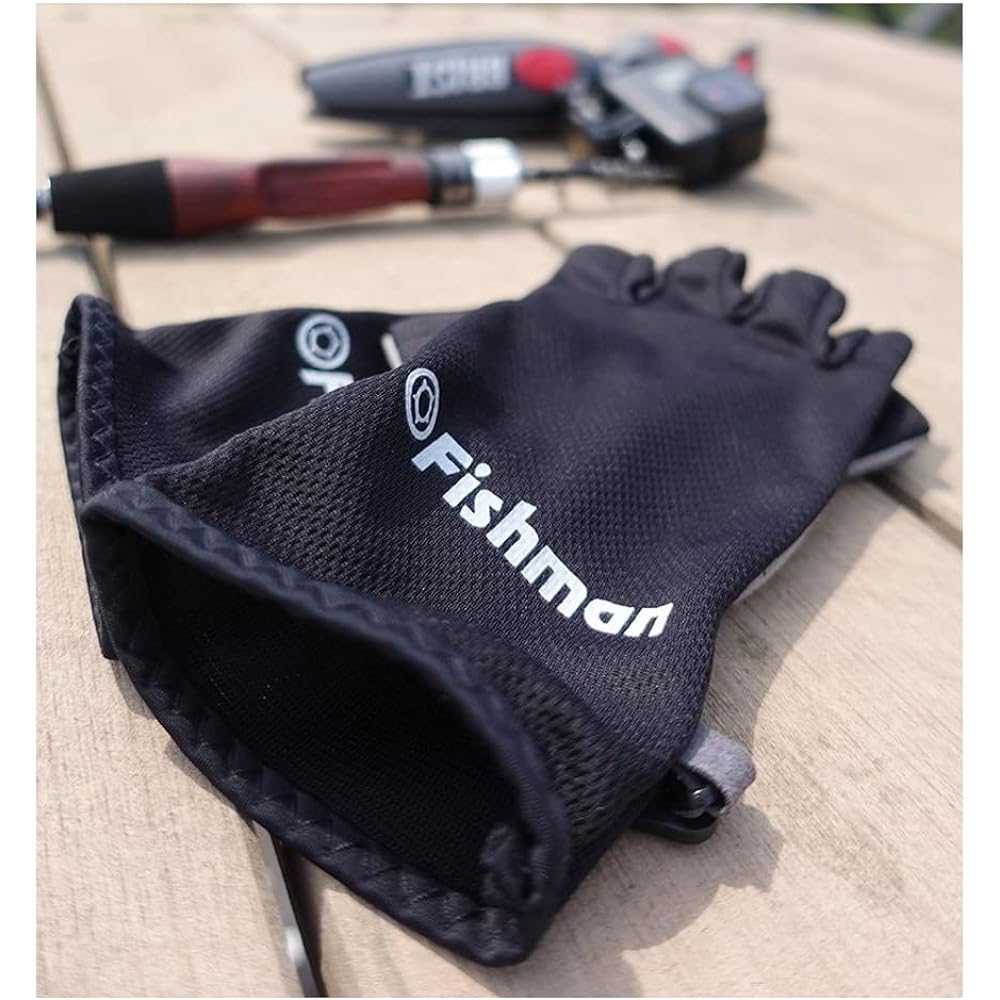 FISHMAN GB-201807 Summer 5 fingerless gloves black M
