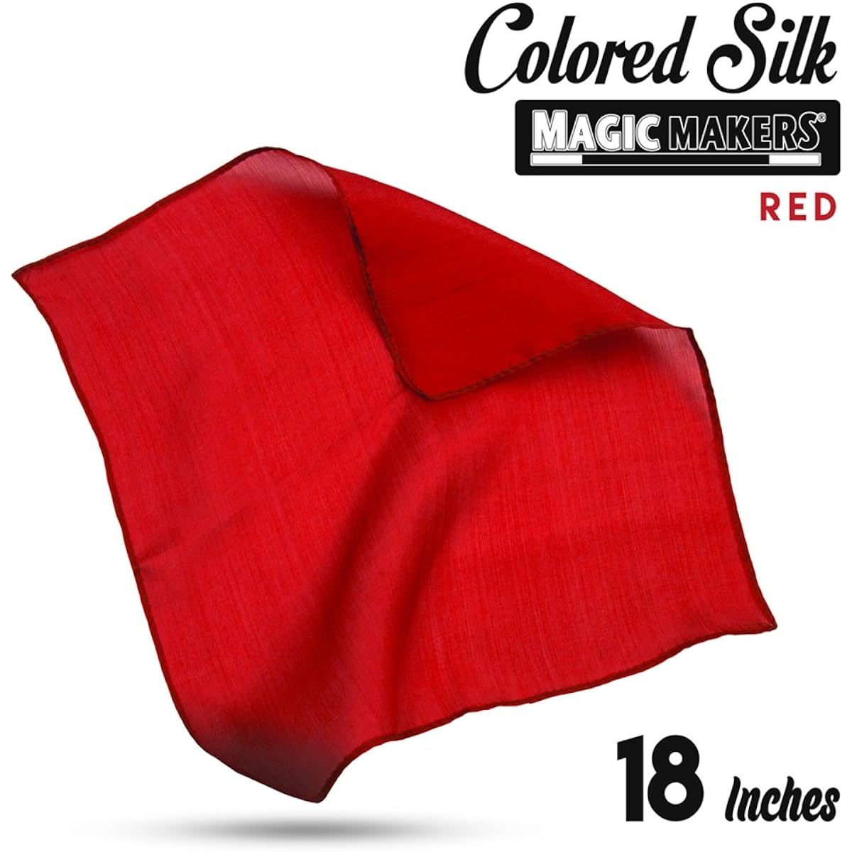 Magic Makers Professional Grade 18 Inch Magician's Silk (Red)
