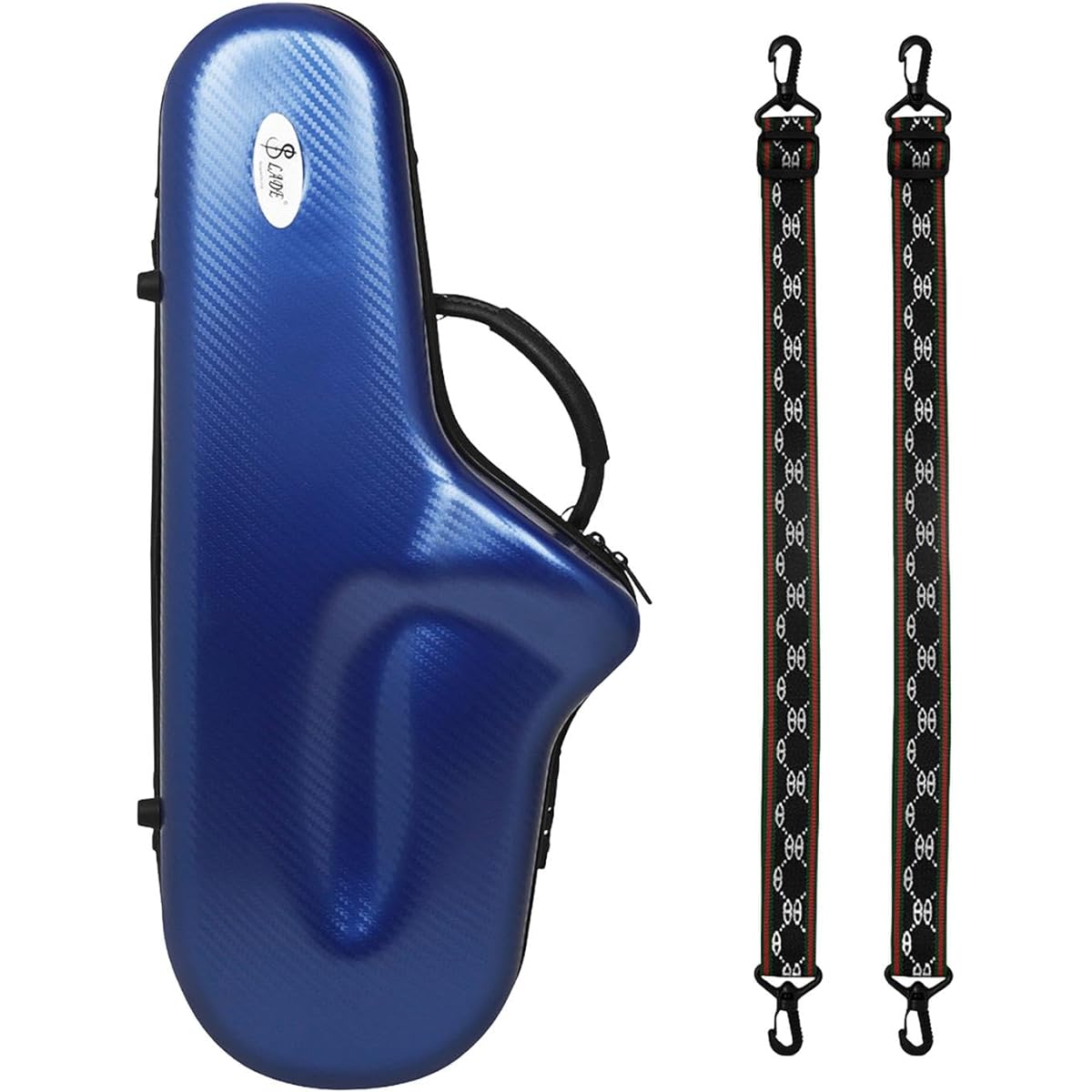 P Prettyia Alto Saxophone Bag with Backpack Straps Carrying Backpack Waterproof Saxophone Carrying Case Saxophone Backpack for Outdoor Use, Blue