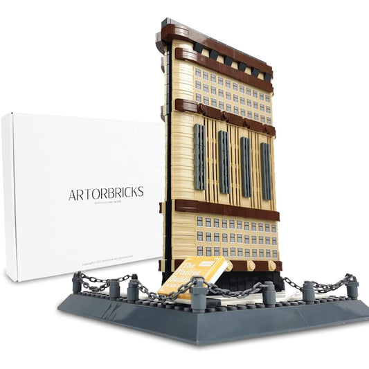Artorbricks Architectural New York Flation Building Large Collection Building Set Model Kit Gift for Kids and Adults Compatible with Lego (838 Pieces)