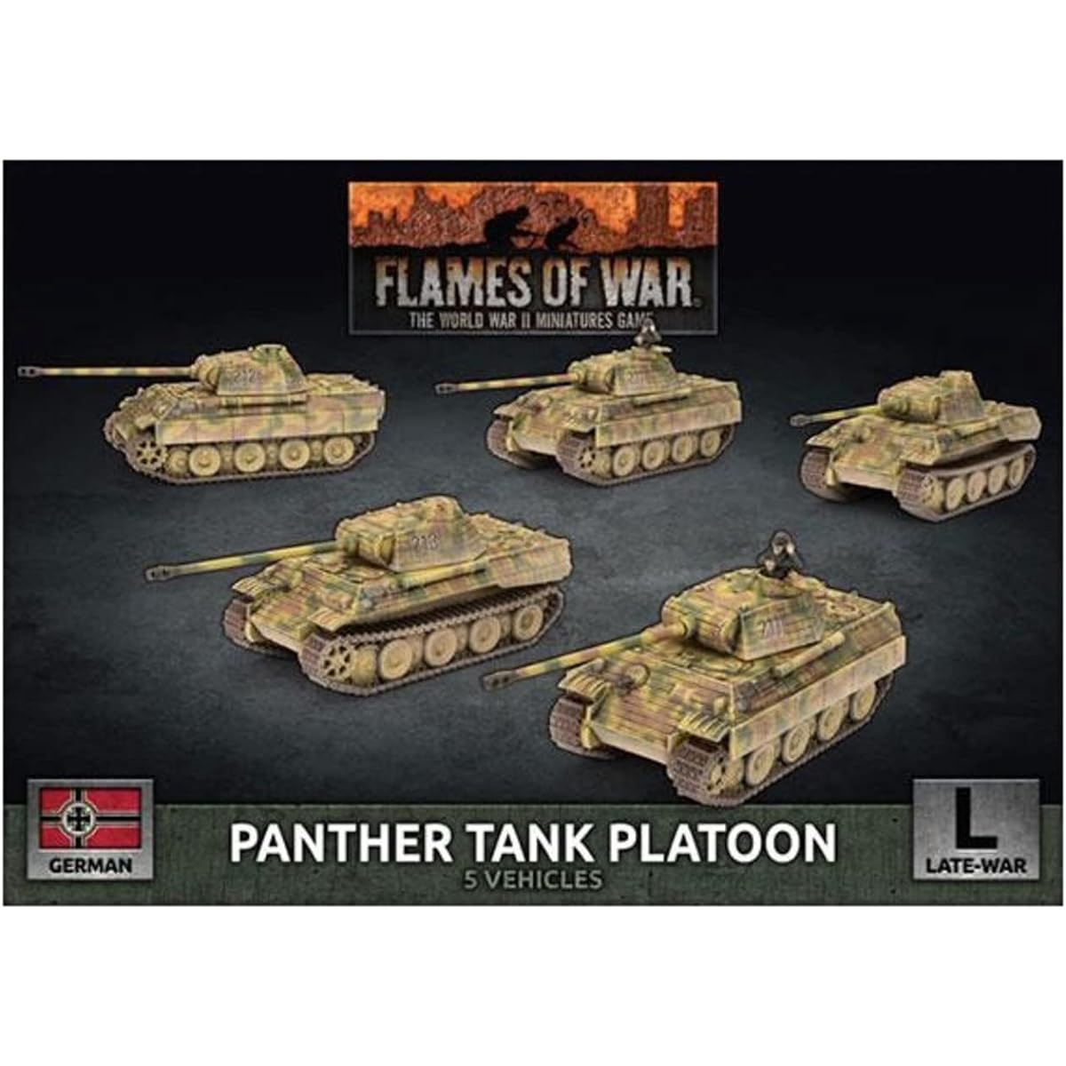 Flames of War Late War German Panther Tank Platoon