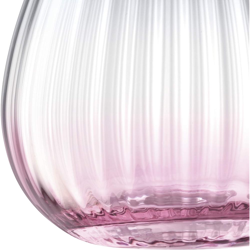 LSA DUSK LANTERN VASE P/G H13cm