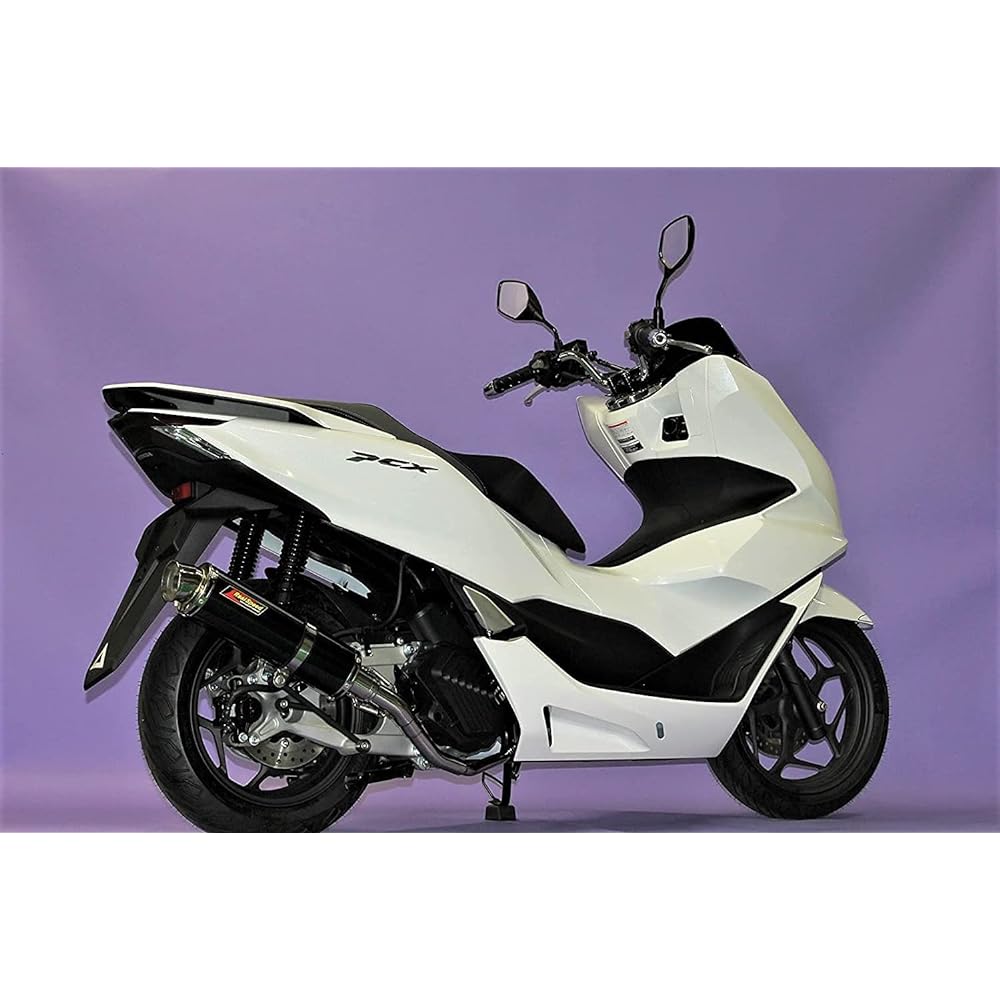 Realspeed Honda PCX125 (2BJ-JK05 / 8BJ-JK05) Bike Muffler Cougar Stainless Steel Black Color Muffler RSP-CGA-004