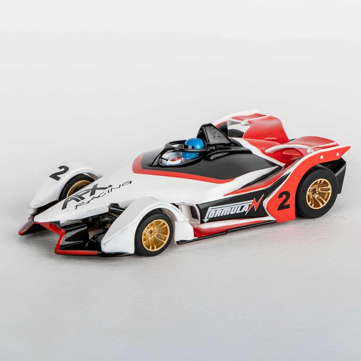 AFX/Racemasters Mega G+ Formula N Black/Red/White AFX22015 HO Slot Racing Car