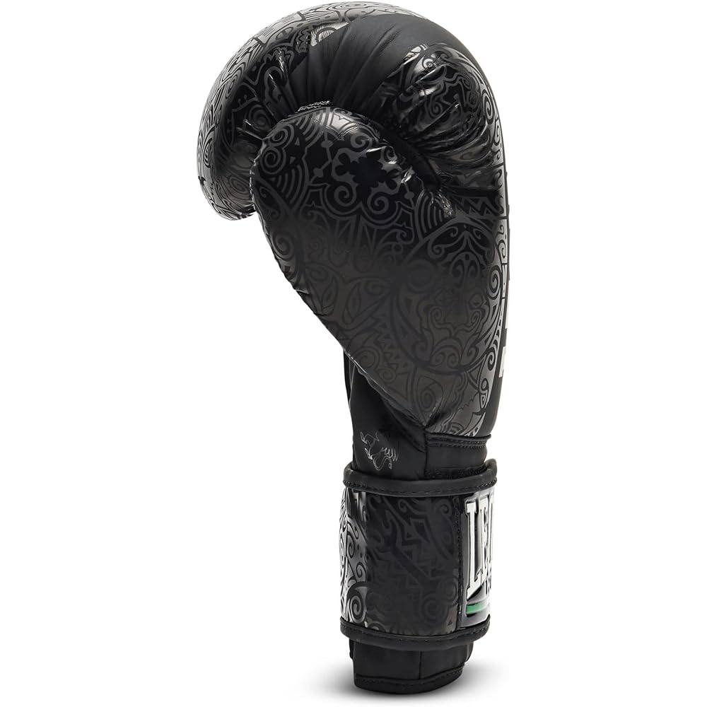 LEONE 1947 Boxing Gloves Unisex [NEW MAORI] Synthetic Leather Velcro Closure Maori Pattern Design GN070 [Genuine Product]