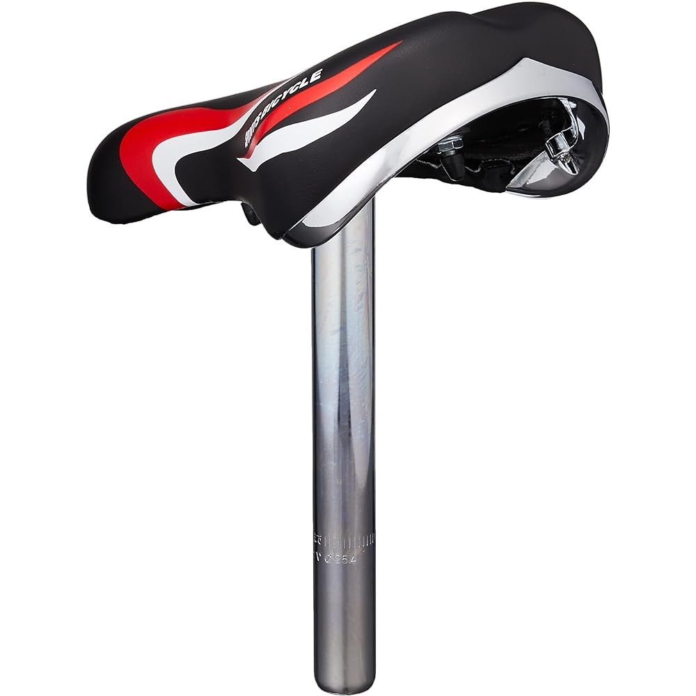 Bicycle saddle CTB saddle with post black/red 61169