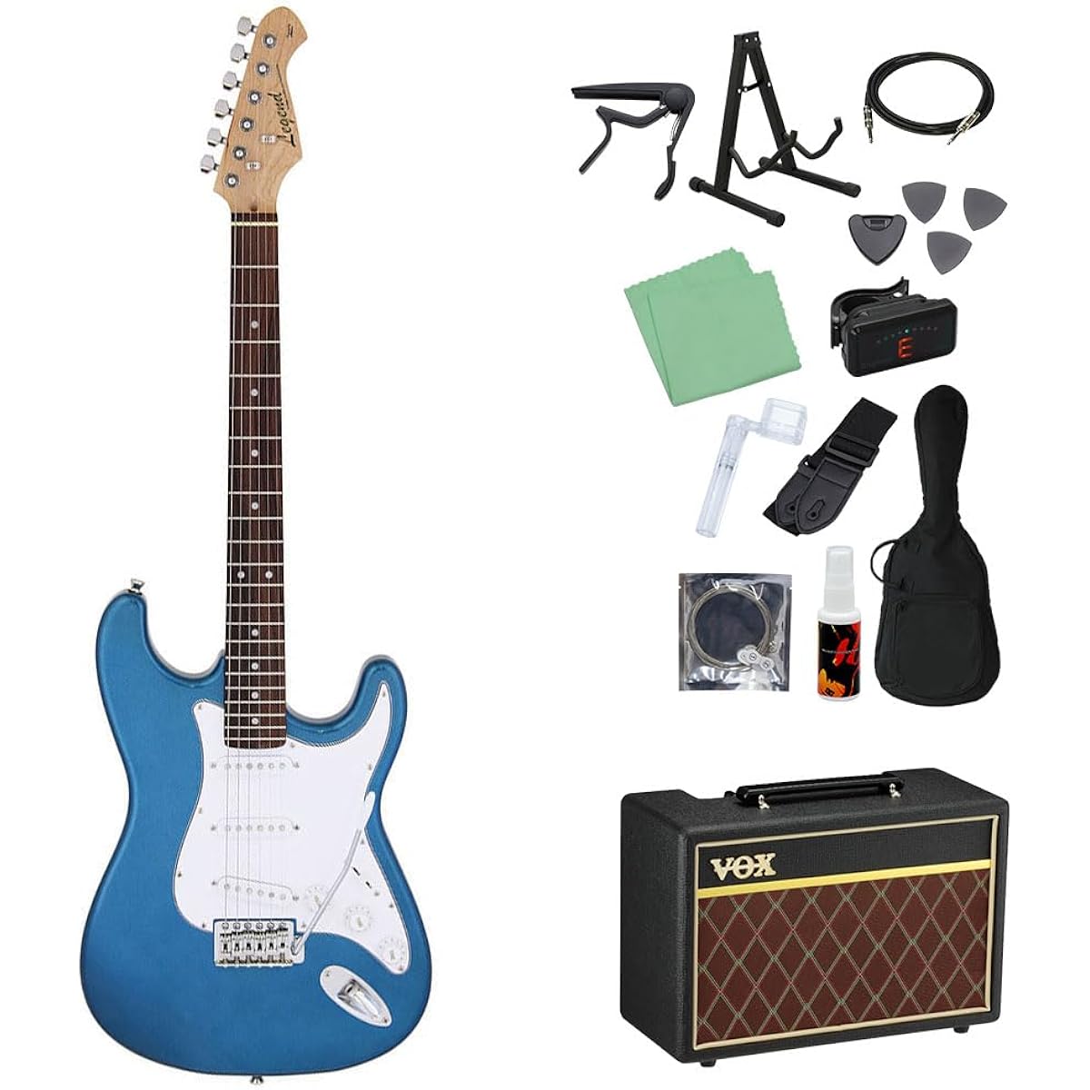 LEGEND LST-Z Electric Guitar Beginner 14-piece Set [With VOX Amplifier] MBL Stratocaster Type Legend