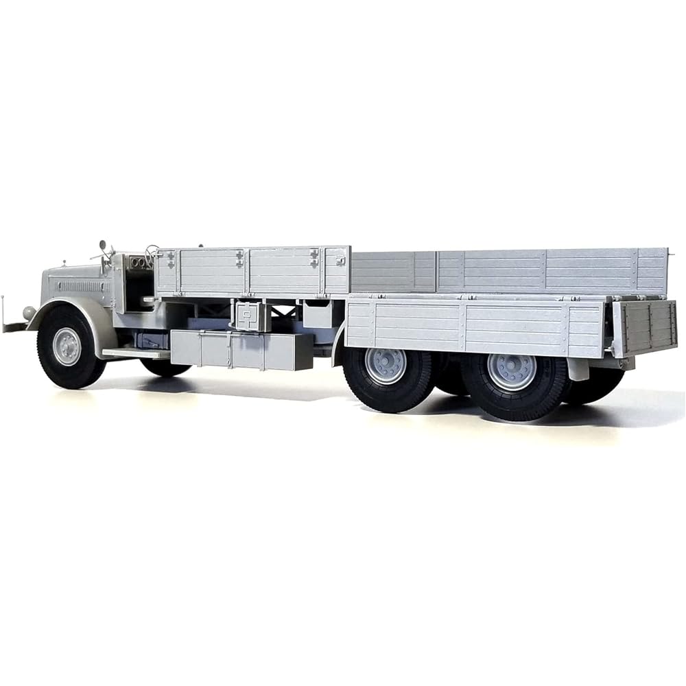 Das Werk 1/35 German Army FAUN L900 Truck (Soft Top/Hard Top) SdAh115 with Trailer Plastic Model USCDW35003X Molding Color