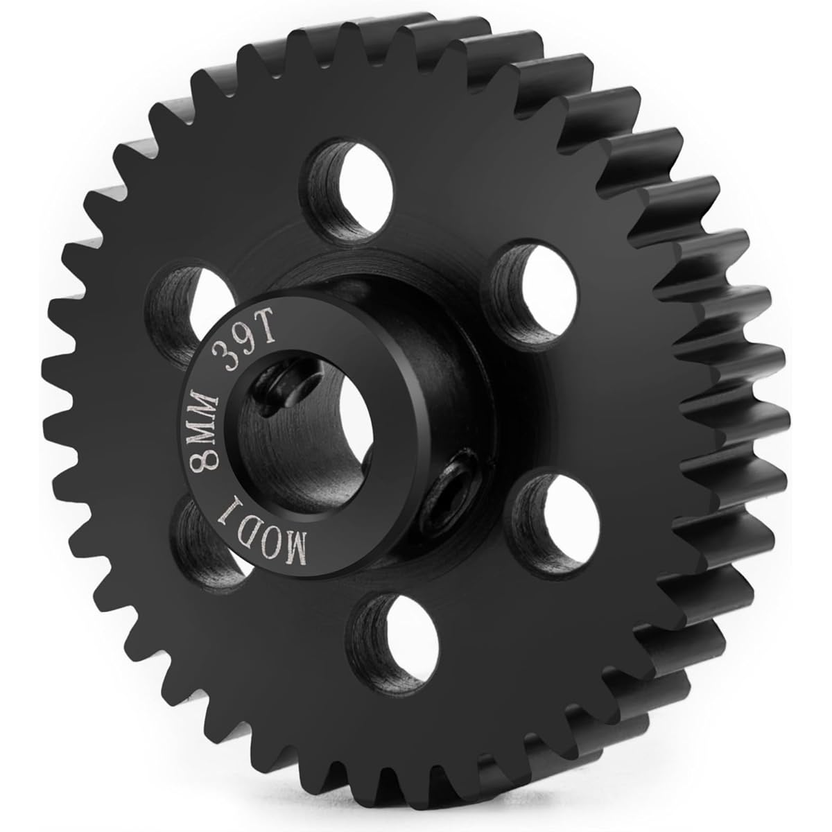BRKRC M1 Steel Motor Gear Pinion 8mm 22T 23T 25T 26T 27T 30T 33T 35T 37T 39T for 1/5 X-MAXX RC Model Car Buggy Truck Parts (39T)