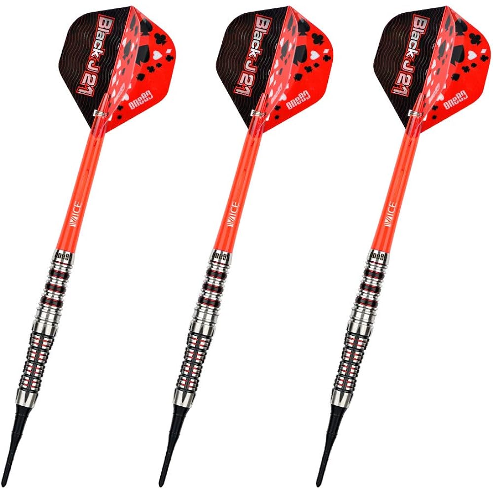 One80 One Eighty BLACK J21 02 2BA 19g Dart Barrel Dart Set