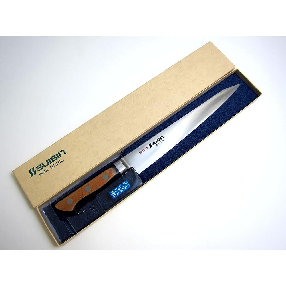 Authentic Sakai Knife Dotcom "Suishin SUISIN INOX Western Knife Series" [INOX Steel] Lined 240mm