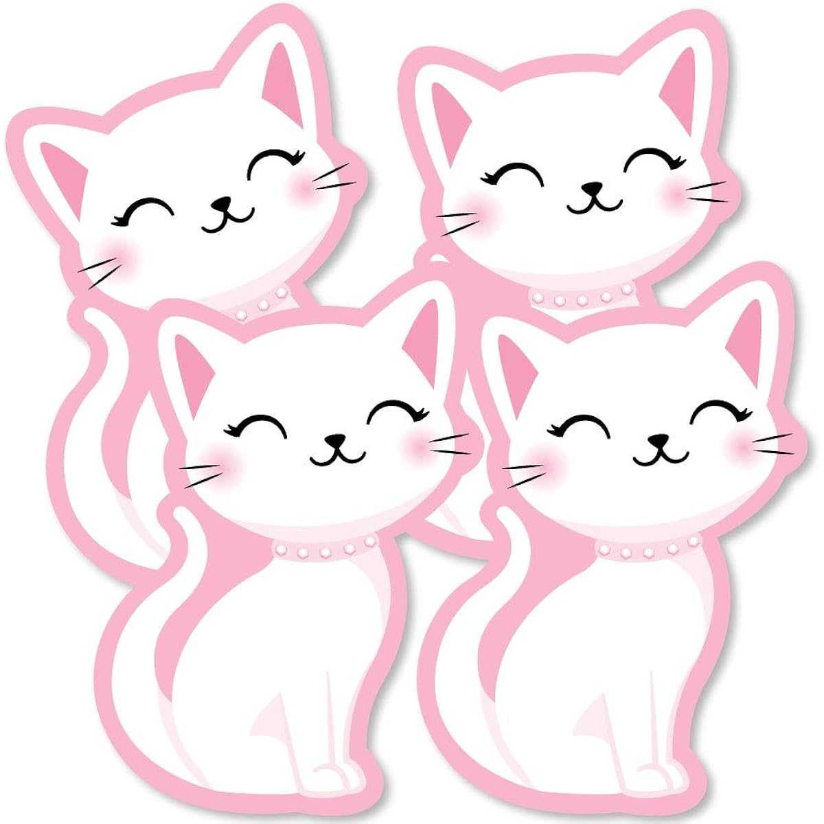 Big Dot of Happiness Purr-fect Kitty Cat - Decorations DIY Kitten Meow Baby Shower Birthday Party Essentials - Set of 20