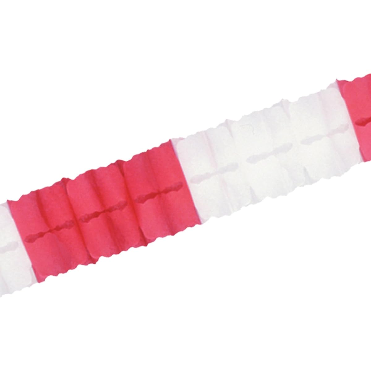 Beistle Red & White Leaf Garland
