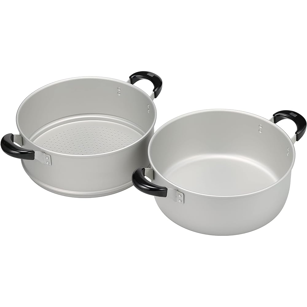 Wahei Freiz Light Aluminum Two-tier Steamer 30cm Rakuraku Komachi RR-4070