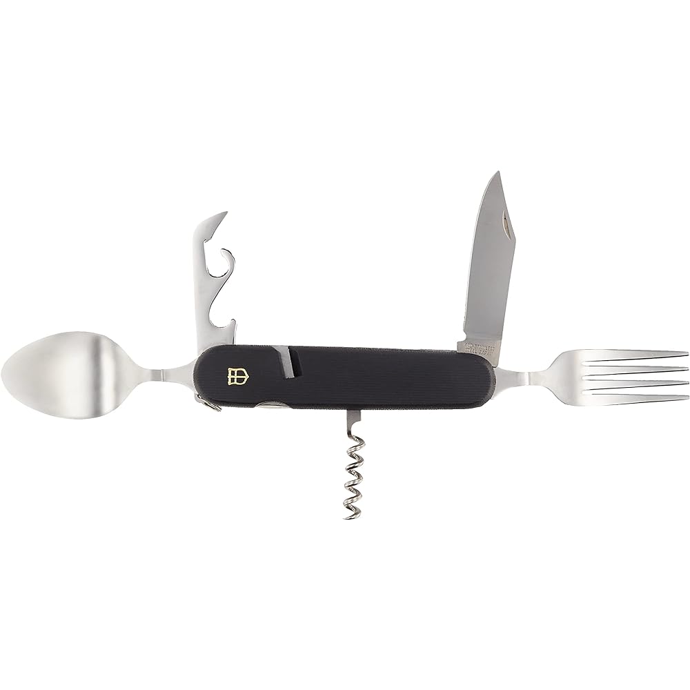 NORTH MAN Cutlery Outdoor Foldable Spoon/Fork/Knife/Bottle Opener Camping Discount Made in Japan KT-513