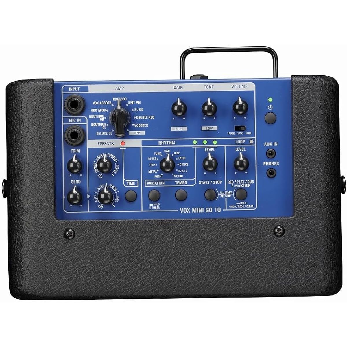 VOX/VMG-10 BL Iron Blue Box 10W Output Small Amplifier Guitar Amplifier