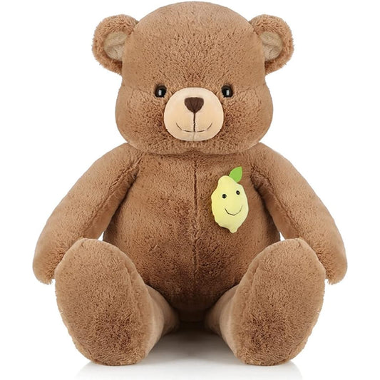 Stuffed animals duck bear panda large animal stuffed animal hug pillow character cushion popular birthday present interior doll panda sewn wrapping soft ornament shop decoration Christmas squishy fluffy 100cm toy wedding bear hip support