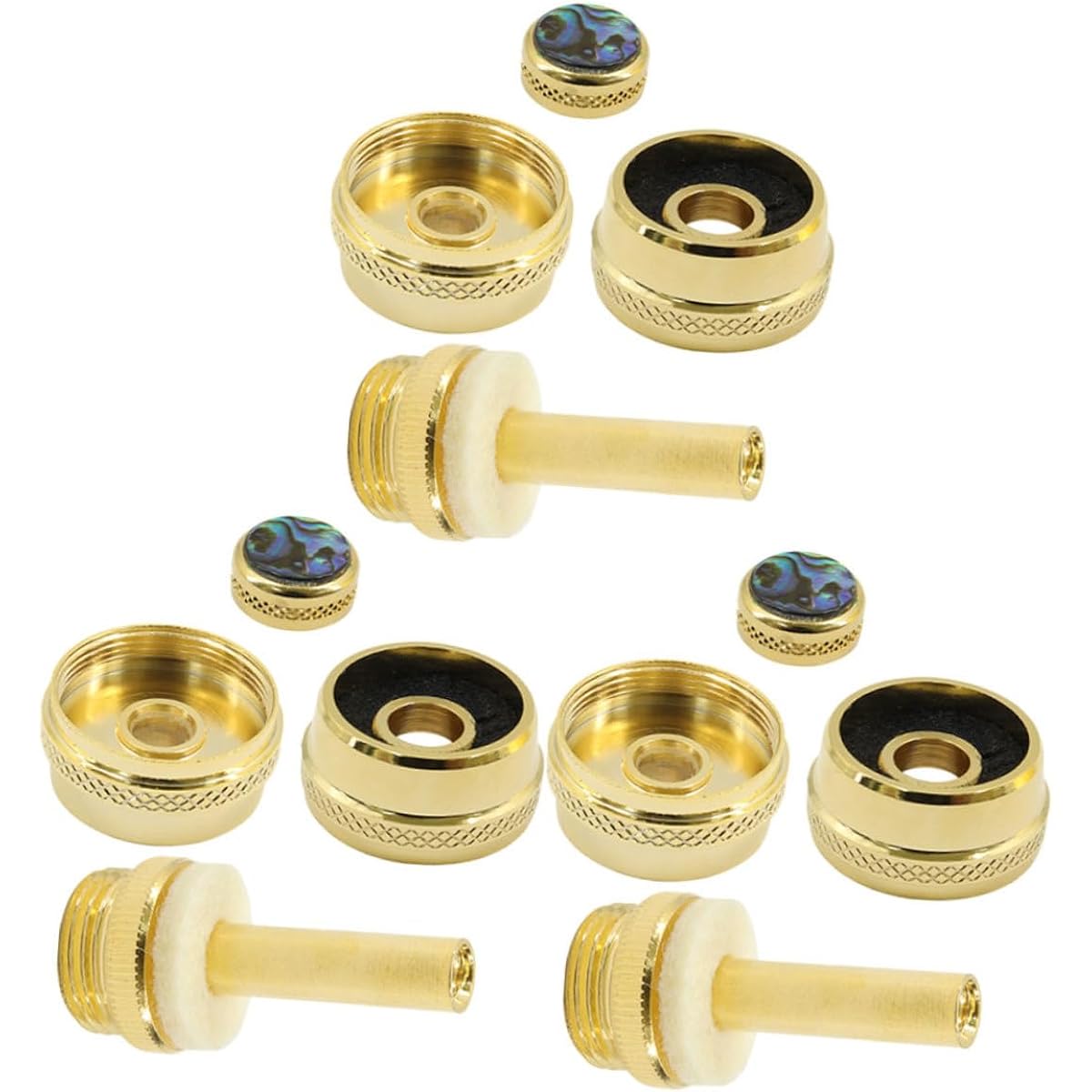 Vaguelly 4pcs Trumpet Set Horn Tool Trumpet Piston Button Buckle Trumpet Part Trumpet Washer C315 Electric Guitar Bottom Cover Metal