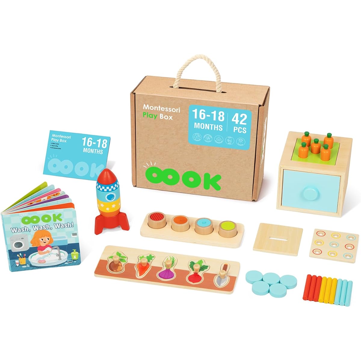 OOOK Montessori toys for ages 1 and up