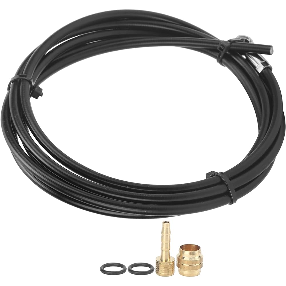Teror Bike Brake Oil Tube, Bicycle 2M Disc Brake Oil Tube Brake Hose with Connection Insert for MAGURA MT4/MT4E/MT5