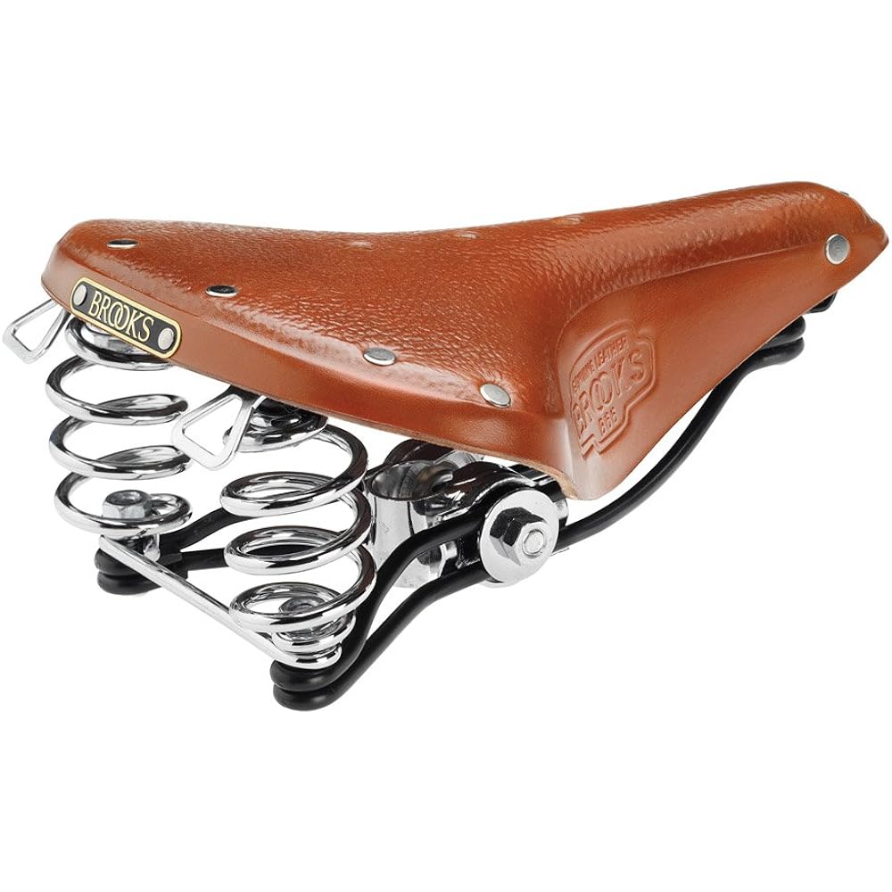 BROOKS Leather Saddle B66 Model with Spring From Town Riding to Touring [Japanese Genuine Product]