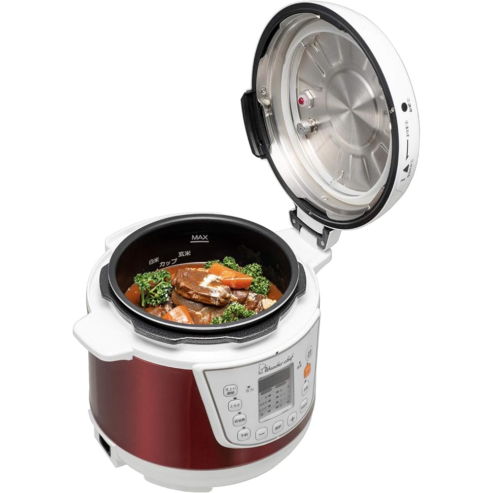 Wonder Chef Home Microcomputer Electric Pressure Cooker 3L [Comes with Yoko Hamada Cookbook] OEDC30-R1 310163