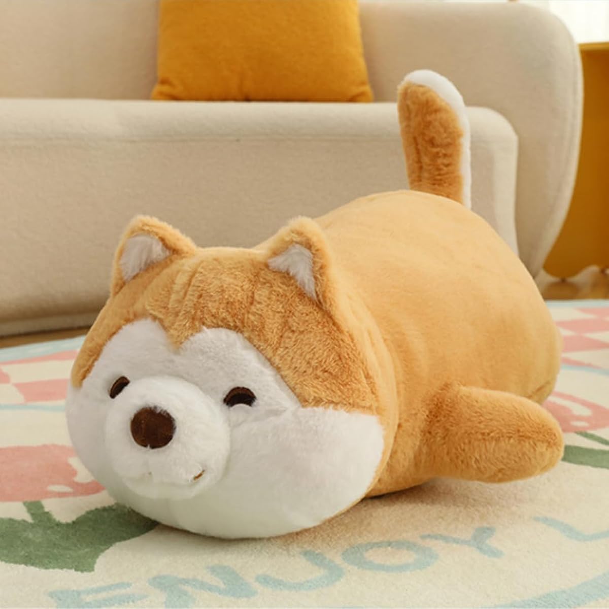 MIAOHAHA Soft Plush Corgi Dog Toy Stuffed Animal Corgi Doll Shiba Inu Plush Pillow Gift for Kids and Girls (Corgi, 40cm/15.7inch)