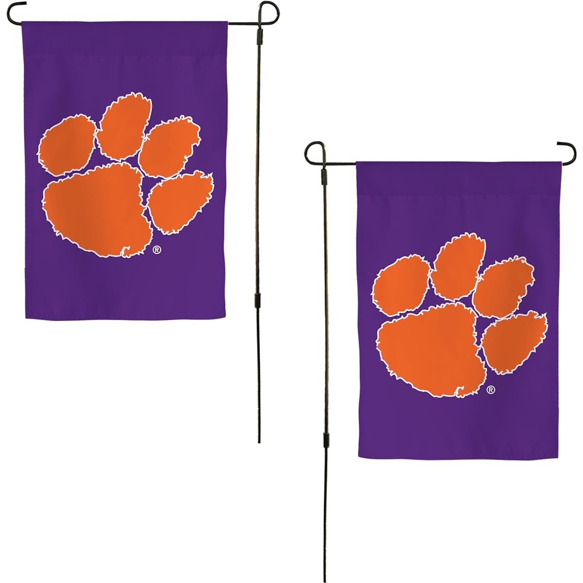 Clemson University Garden Flag Tigers Banner 100% Polyester (Design H)
