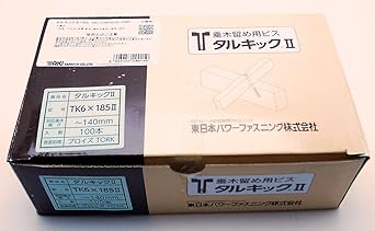 Kaneshin Rafter Fastening Screw Tarkick II 185 For Superstructure 100P TK6×185II