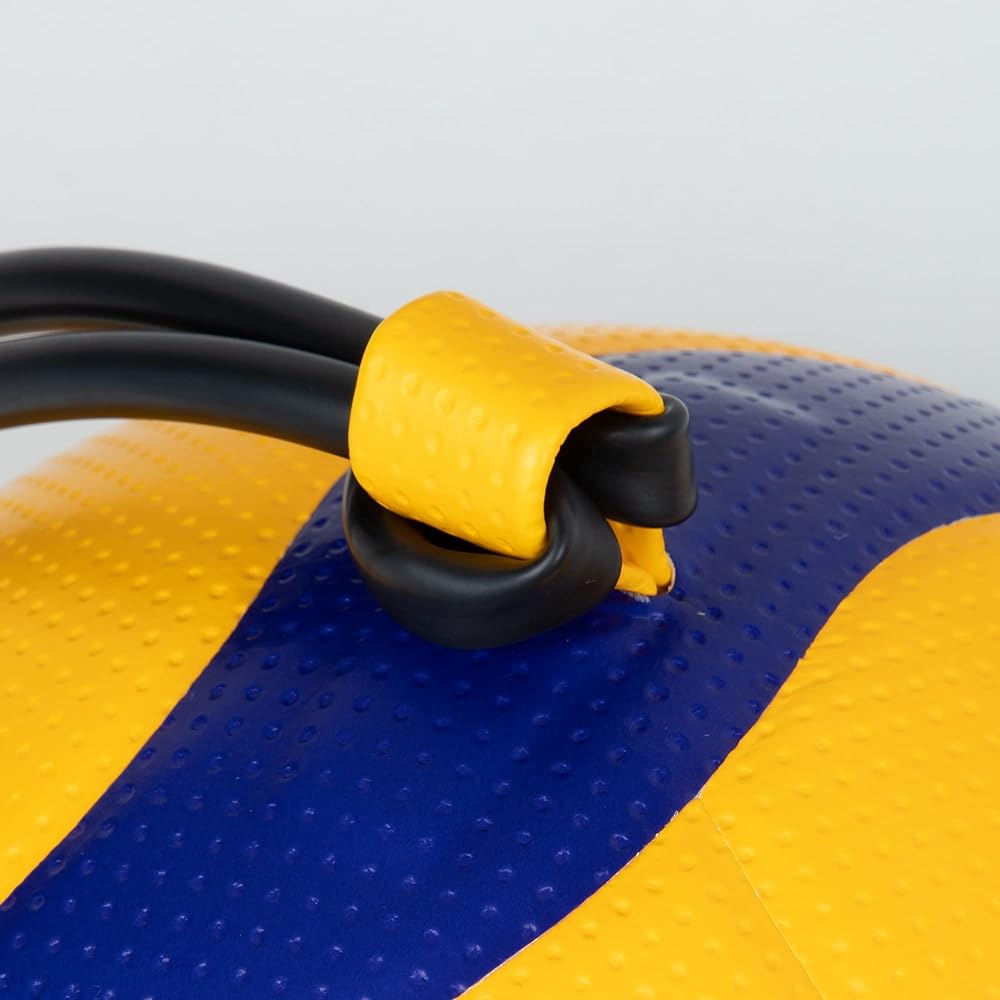MIKASA Fixed Elastic Strap Attack Practice Volleyball No. 5 (For General, University, and High School Students) Yellow/Blue V300W-AT-TR Recommended Internal Pressure 0.3 (kgf/cm2)